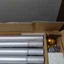 12 Gauge Flag Pole for Outside House 20 FT,100 MPH Heavy Duty Flag Pole Kit with Solar Light, Flagpoles for In Ground Use, Silver with One Flag