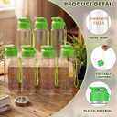 6 Set VBS 2026 Rainforest Falls Themed Plastic Water Bottles and Stickers Kit Water Bottle with Handle Strap Leak Proof Flip Exploring The Nature of God Summer for Vacation Bible School