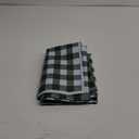 Hiasan Checkered Tablecloth Rectangle, 52 x 70 Inch - Waterproof and Wrinkle Resistant Table Cloth for Picnic, Dinner and Party, Washable Polyester Fabric, Forest Green and White Gingham Pattern