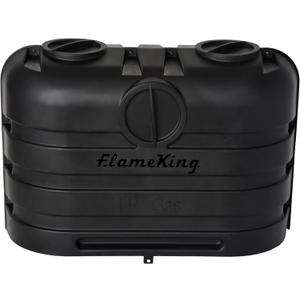 Flame King Dual 20LB LP Propane Tank Light Plastic Heavy Duty Cover for RV, Travel Trailer, Camper - Black