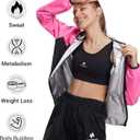 HOTSUIT Sauna Suit for Women Weight Loss Sweat Suits Sauna Jacket Pant Machine Washable Anti Rip for Gym Workout Exercise, XL