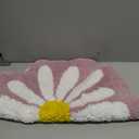 Cute Bath Mat,Pink Flower Rug,Water Absorption Non Slip Mat,Soft Machine Wash Rug Mat for Bedroom Kitchen Bathroom Toilet Floors 25.6 x 25.6 Inches (Purple)