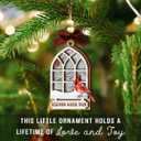 2 x Cardinal Christmas Ornaments 2025 - Wooden Memorial Ornaments for Loss of Loved One, Mom, Dad, Grandparents, Remembrance Hanging Ornament - Red Cardinal Sympathy Bereavement Gifts