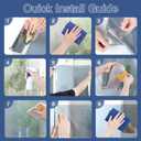 Haton Window Privacy Film One Way Window Tint for Home, Sun UV Blocking Heat Control Reflective Mirror Film, No Glue Static Cling See Out Not in Glass Door Covering, Silver, 35.4" x 78.7"