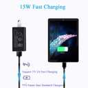 15W Fast Charger with 10Ft Extra Long 5A USB C Cable for Charging New Fire HD 10,10Plus-9th 11th 2019 2021 2023,Fire Max 11-13th 2023, Fire HD 7 8-10th 12th 2020 2022,Kids Edition, Kids Pro
