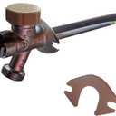 XFITTING Anti-Siphon Frost Free Sillcock 10 inch, 1/2 inch Male NPT x 3/4 inch GHT Valves, 1 Piece