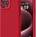 LOVE 3000 Designed for iPhone 15 Pro Case, Premium Silicone with [Soft Anti-Scratch Microfiber Lining] Shockproof Protective Phone Case for Men Women Girls 6.1", Red