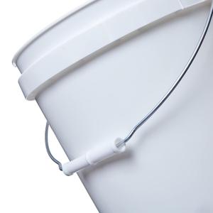 Consolidated Plastics 2 Gallon Food Grade Buckets, BPA Free Container Storage, Durable HDPE Pails, Made in USA (3 Pack, White) - NO LIDS
