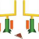 3-D Football Goal Post Centerpieces