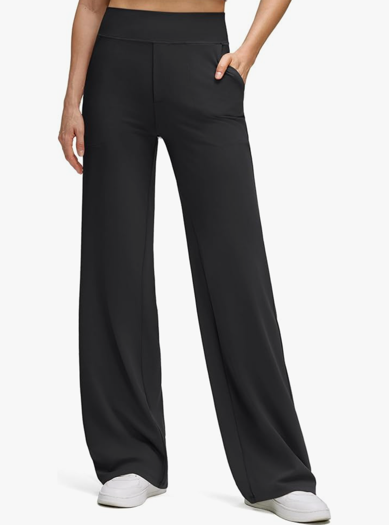 BareFeel High Stretch Wide Leg Pants for Women Soft Comfy Casual Yoga Pants with Pockets Petite/Regular/Tall