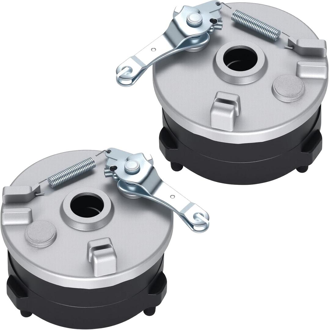 Front Drum Brake Wheel Hub with 3 Stud Drum Brake Housing + Shoes (Left & Right) Aftermarket Parts Fit for 50cc 70cc 90cc 110cc 125cc Taotao Sunl ATV Quad 4 Wheel Motorcycle