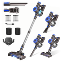 Cordless Vacuum Cleaner, Super Power Suction Stick Vacuum Cleaners with 2200 mAh Battery,8-in-1 Lightweight Self-Standing, 35 Mins Runtime for Home Low-Pile Carpet Pet Hair