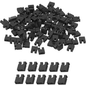 100pcs California JOS 2.54mm Black Jumper Caps Standard Circuit Board Jumper Cap Shunts Short Circuit Connection Pin Blocks