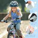 Braventure Kids Bike Gloves for Age 4-13: Half Finger Fingerless Workout Gloves Non-Slip Gel for Bike Motorcycle