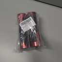 Red Carbon Look Aluminum Motorcycle 22mm Engraved Handle Bar Rubber Gel Hand Grips CNC Bar End 7/8" Compatible with Suzuki GSXR GSX-R 125 150 600 750 1000 1300 Hayabusa