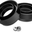 Dynofit 3 Inch Leveling Lift Kit Compatible with 1999-2006 Silverado/Sierra 1500 2WD, 2Pcs Polyurethane (PU) Strut Spacers & Aluminum Shock Spacers for Chevy GMC Pickup Front Suspension Coil Spring