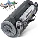 4 INCH Extra Thick Memory Foam Camping Mattress, 30D Foam Camp Pad for Car Tent Cot, Roll Up Mattress for Guests Sleepovers RV Truck Camper (Twin XL: 80*38*4", Space Gray)