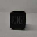 Black Acrylic Dixie Cup Dispenser, Disposable Paper Cup Dispenser Storage Holder, 3/5 oz Dixie Cup Holder, Bathroom Paper Cup Rinse Organizer, Disposable Cup Caddy, Water Dispenser Cup Holder (1 Compartment)