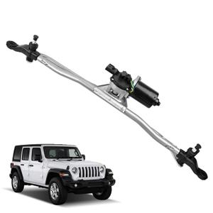 Front Windshield Wiper Motor and Linkage Assembly for Jeep Wrangler 2007-2018 Wiper Motor Replace#55077859AB, 55077859AD, 55077859AC