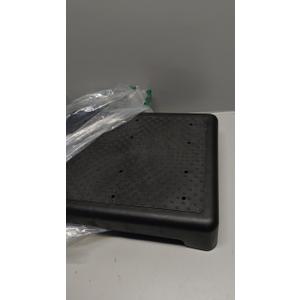 Bed Step for High Beds Adults - 3.35" Barefoot-Comfortable TPE Soft Pad Mobility Step Stool for Seniors & Post Surgery, 600lb Heavy Duty Anti-Flip Step for Car, SUV, RV & Bathroom (Black-Black)