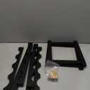 RackBamboo Storage Cabinet ShelfCountertop Shelf- Freestanding  Holder for Kitchen & Pantry (Black, 3-Tier)