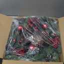 22 Inch Christmas Wreaths for Front Door with Hanger Red Ball Ornaments Berries Pine Cones Xmas Winter Wreath for Home Wall Window Porch Thanksgiving Holiday Indoor Outdoor Decor