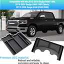 Center Console Organizer Compatible with 2013-2024 Dodge RAM 1500/1500 Classic, 2013-2026 RAM 2500/3500 Accessories, Armrest Insert Tray, Cup Holder Storage Box (Fit 3-Cup Holder Jump Seat)