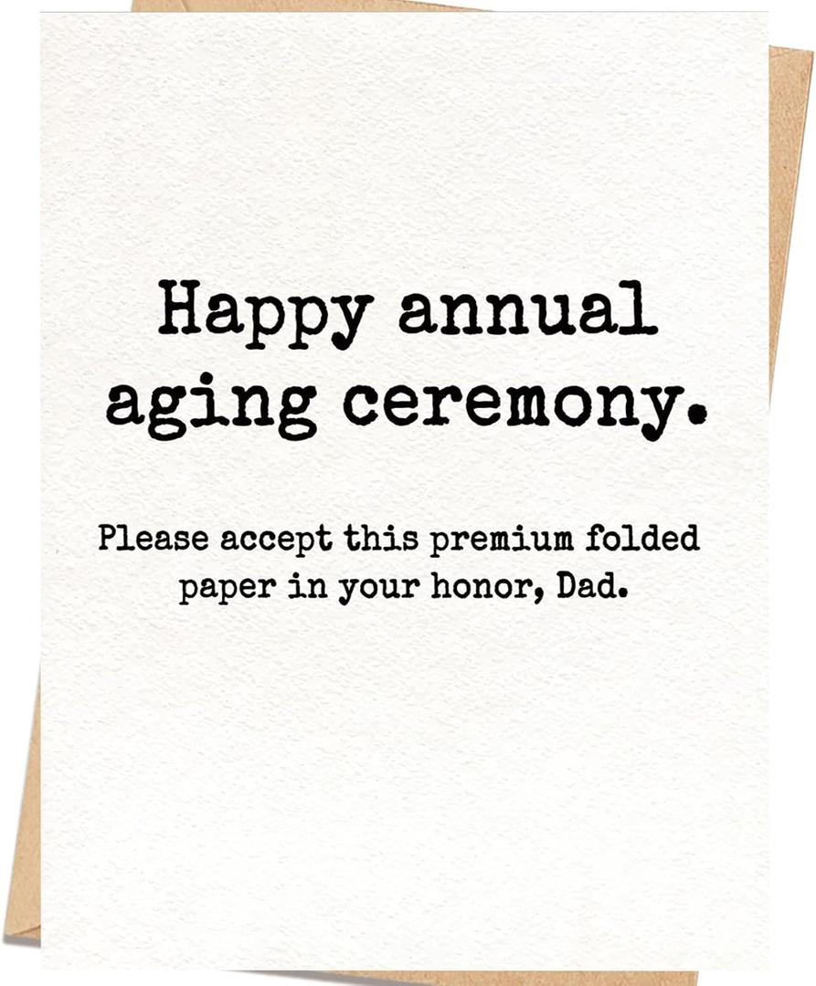 Funny Dad Birthday Card, Happy Birthday Card for Dad, Humorous Birthday Gift for Father from Daughter Son