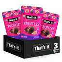 That's it Organic Dark Chocolate & Fig Truffles. 100% Plant-Based, Vegan, Gluten-Free, All Natural, BBD: 12/23/2027 (3 Pack)