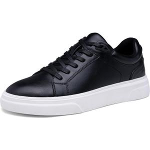 Vostey Men's Casual Shoes Fashion Sneakers Breathable Business Sneakers for Men (9 - black)