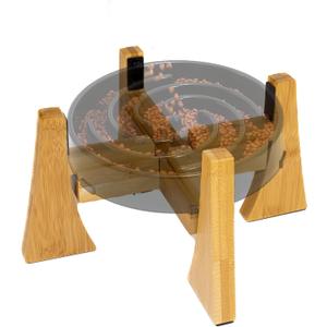 Elevated Dog Bowl Stand, Raised and Adjustable Platform Dog Stand for Small, Medium and Large Size Dogs, All Breeds and Fits Slow Feeder and Metal Bowl up to 8.5 to 12.5 Inch