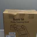 Potty Training Seat, Upgrade Toddler Toilet Seat for Kids Boys Girls, 2 in 1 Potty Training Toilet, Splash Guard Anti-Slip Pad Step Stool(Grey-Pu)