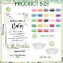 Soulchen 101 Pcs Eucalyptus Funny Baby Shower Games Set Include 50 Modeling Clay 50 Cupcake Liners and 1 Let's Make a Baby Game Sign for Guest Gender Reveal Activities Adult Arts DIY Crafts Gifts