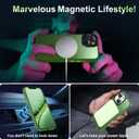 Magnetic for iPhone 13 Case/iPhone 14 Case, [Compatible with Magsafe & Military-Grade Protection] Slim Translucent Matte Phone Case for iPhone 13/14 6.1 inch,Midnight Green