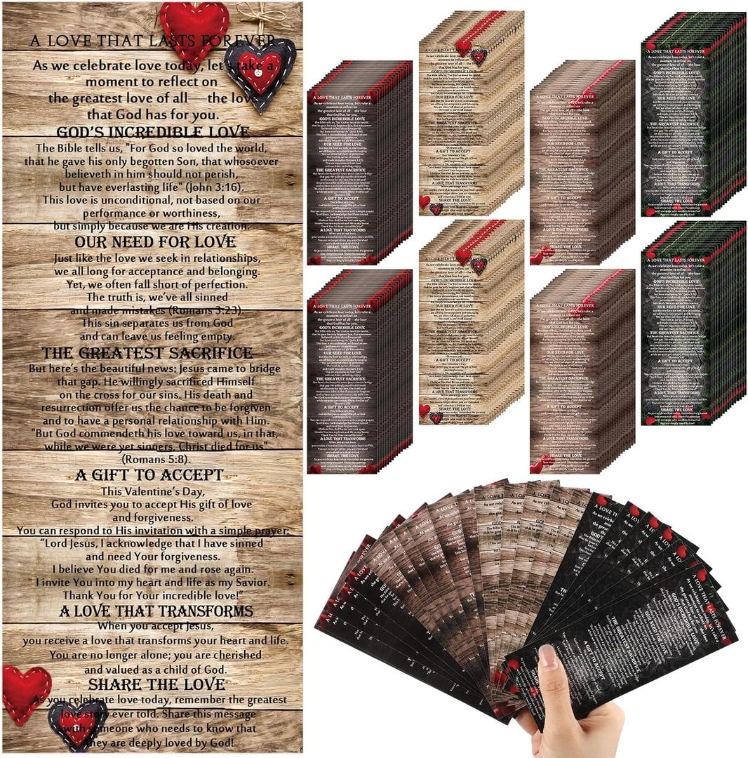 Skyygemm 200 Pcs Bible Verse Bookmarks Bulk Set Christian Bookmarks Easter Gifts Bulk for Stocking Basket Stuffers Church Members Favors Ministry Gifts Coworker Holiday Favors