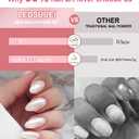 3 x Glassy Pearl Chrome Nail Powder - LEDSUUEI White Nail Chrome Powders, Glazed Donut Aurora Chrome Powder for Nails, Ice Clear Transparent Mermaid Chrome Powder Pigment Nail Glitter: Easy DIY Deco Salon (3- white,pink,yellow)