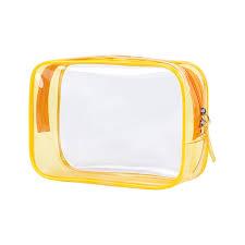 Citrus Bay Clear Travel Case. Orange