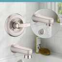 Metal Pull Down Bathtub Spout with Diverter, 5-1/4" Length, Repair Part Tub Spout, Rebuilt with RP33794& RP12307, Brushed Nickel