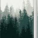 Photo Album 4x6, 56 Pockets Small Picture Book Foggy Forest Trees, Personalized Large Capacity Mini PU Leather Picture Album Gift for Family Graduation Wedding Travel