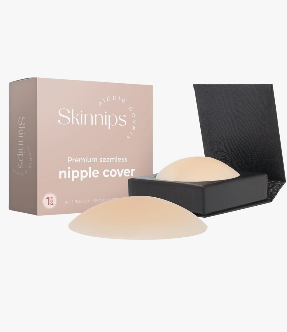 Nipple Covers – Reusable Silicone Pasties, Invisible Under Clothing, Hypoallergenic Adhesive, Seamless & Comfortable