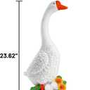 Large Porch Goose Statue, 23 inch Large Porch Goose Statue, Suitable for Porch, Balcony, Courtyard, Garden, Lawn Decor Unique Housewarming Gift