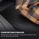 A ABIGAIL Center Console Armrest Cover for 2008 2009 2010 2011 2012 Honda Accord Auto Leather Suture Console Lid Cover Replacement (Black)