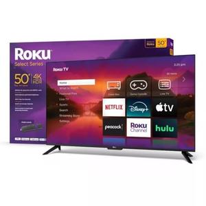 Roku 50" Select Series 4K HDR Smart TV TV Remote, 60Hz, HLG, HDR10+, Google Assistant & Amazon Alexa Compatible - 50R4C4