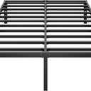 Metal Platform Bed Frame 12 Inch Tall,No Box Spring Needed,Queen Size Bed with Heavy Duty Strong Support Slats,Easy to Assemble,Black