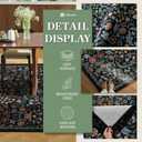 Lahome Claude Floral 8x10 Black Rugs for Living Room, Soft Washable Large Area Rug for Bedroom Dining Room, Botanical Lightweight Stain-Resistant Boho Carpet for Guestroom Indoor