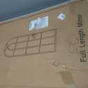Rowjut Arched Full Body Mirror 56" x 22"Black Window Wall Mirror