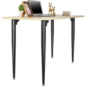Folding Metal Table Legs 4 PCS, 28.7" Height Industrial Modern DIY Desk Legs, Heavy Duty Steel DIY Furniture Legs for Home, Kitchen, DIY Tables and Desks, Height: 28 Inch, Diameter: 2 Inch