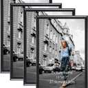 Calenzana 11x17 Black Picture Frames for Wall Hanging, 11 by 17 Photo Frames for Home Office Bedroom Living Room, Set of 4