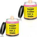 2 Pcs Teacher Appreciation Gifts Teacher Candle Pencil Designed Candles for Teacher Appreciation Week Graduation Party Favors Birthday Gifts for Women Teacher