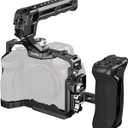 SmallRig HawkLock Quick Release Cage Kit for Sony Alpha 7R V/Alpha 7 IV/Alpha 7S III/Alpha 1 / Alpha 7R IV/Alpha 7 V, Full Cage with Top & Side Handle, Cable Clamp (Upgraded Version)